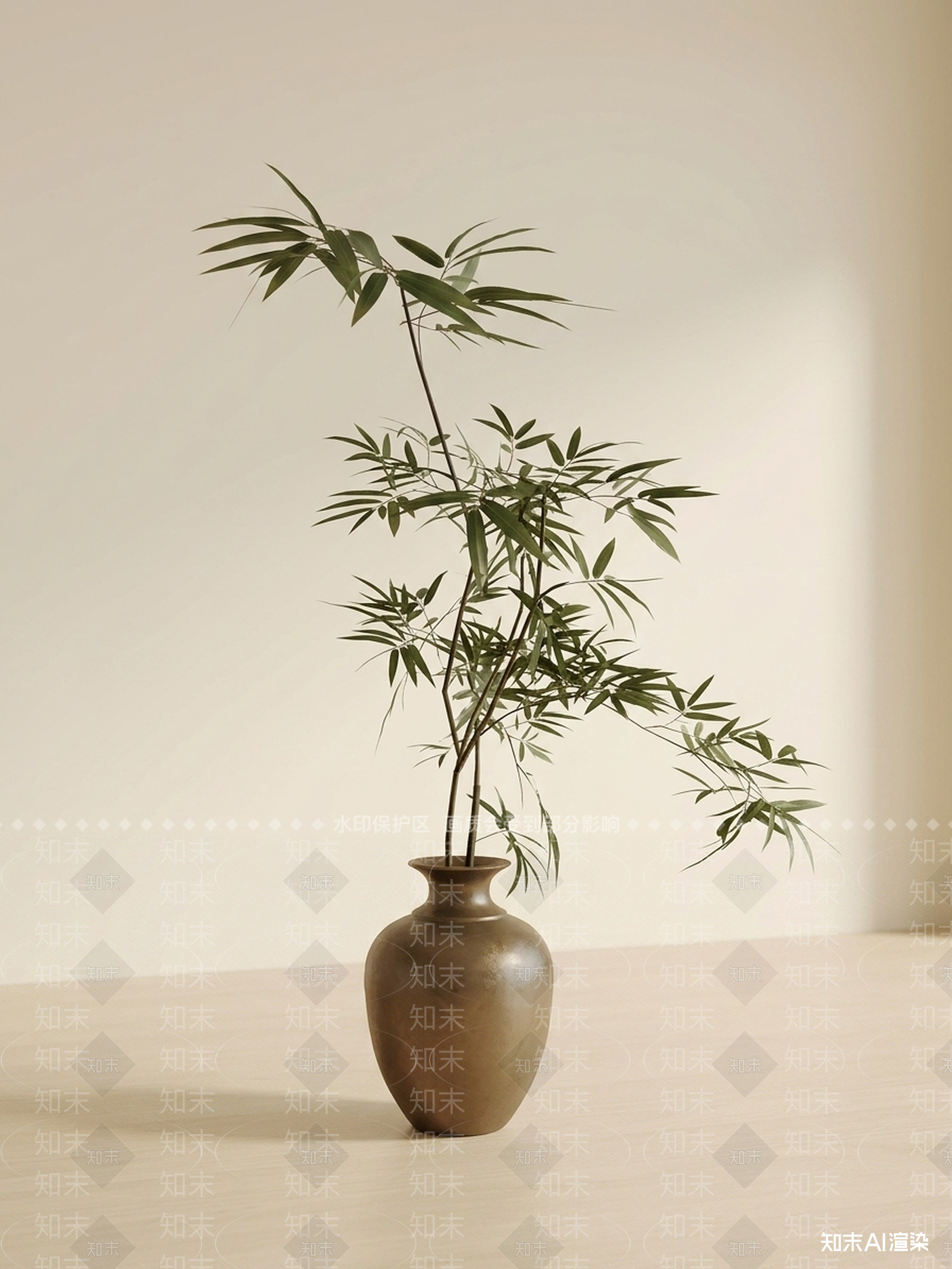 艺术绿植竹子3D模型下载【ID:1227502669】