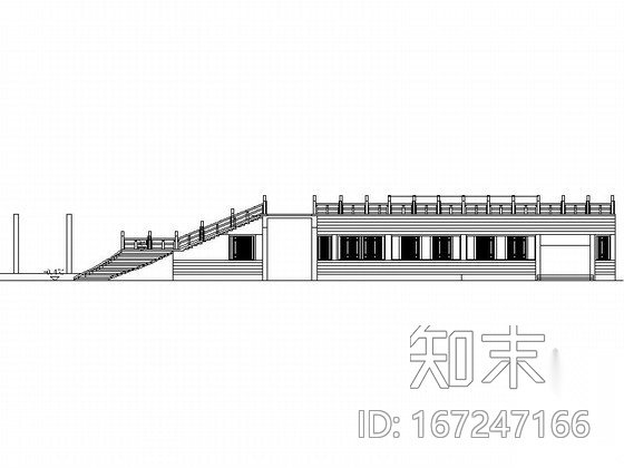 [仿古建]海盐某商业中心二层表演舞台建筑方案图施工图下载【ID:167247166】