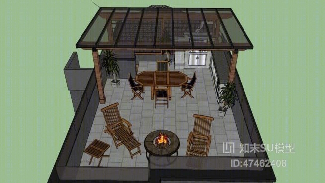 独栋别墅SU模型下载【ID:218010359】