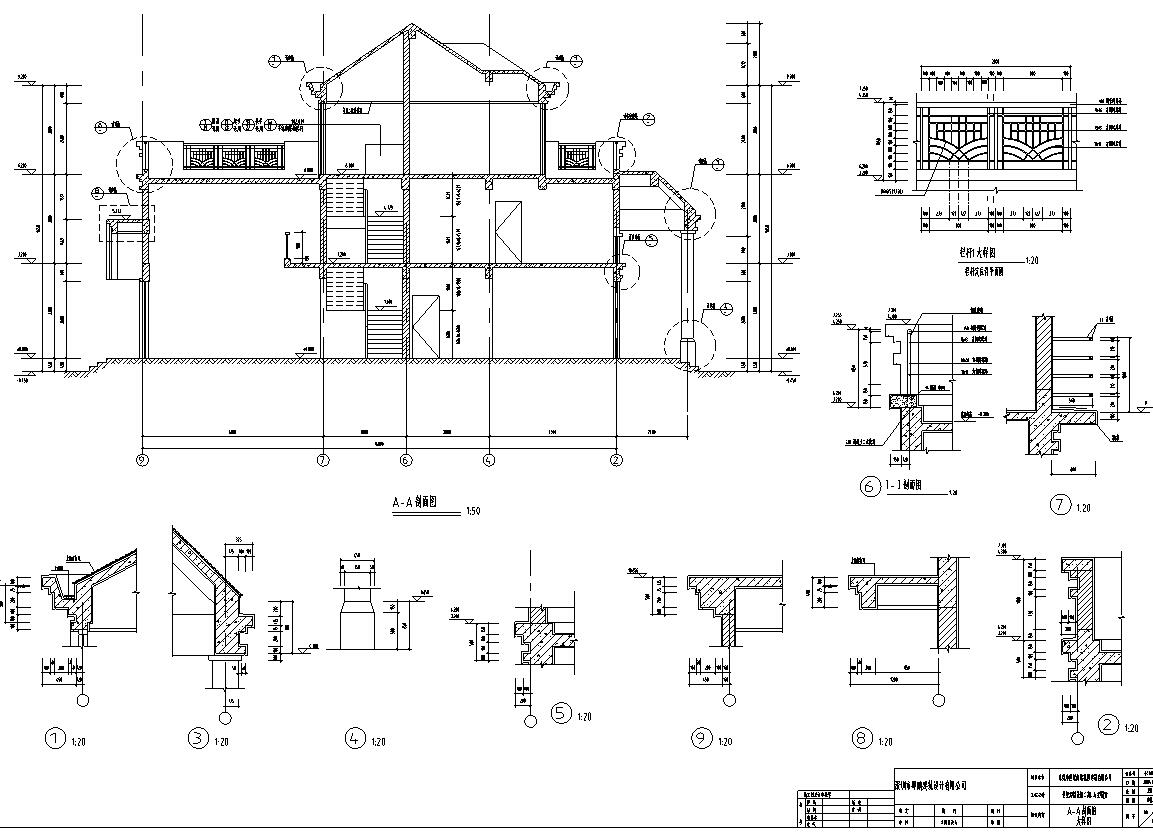 三层欧式建筑别墅方案文本（效果图+CAD）cad施工图下载【ID:166231178】