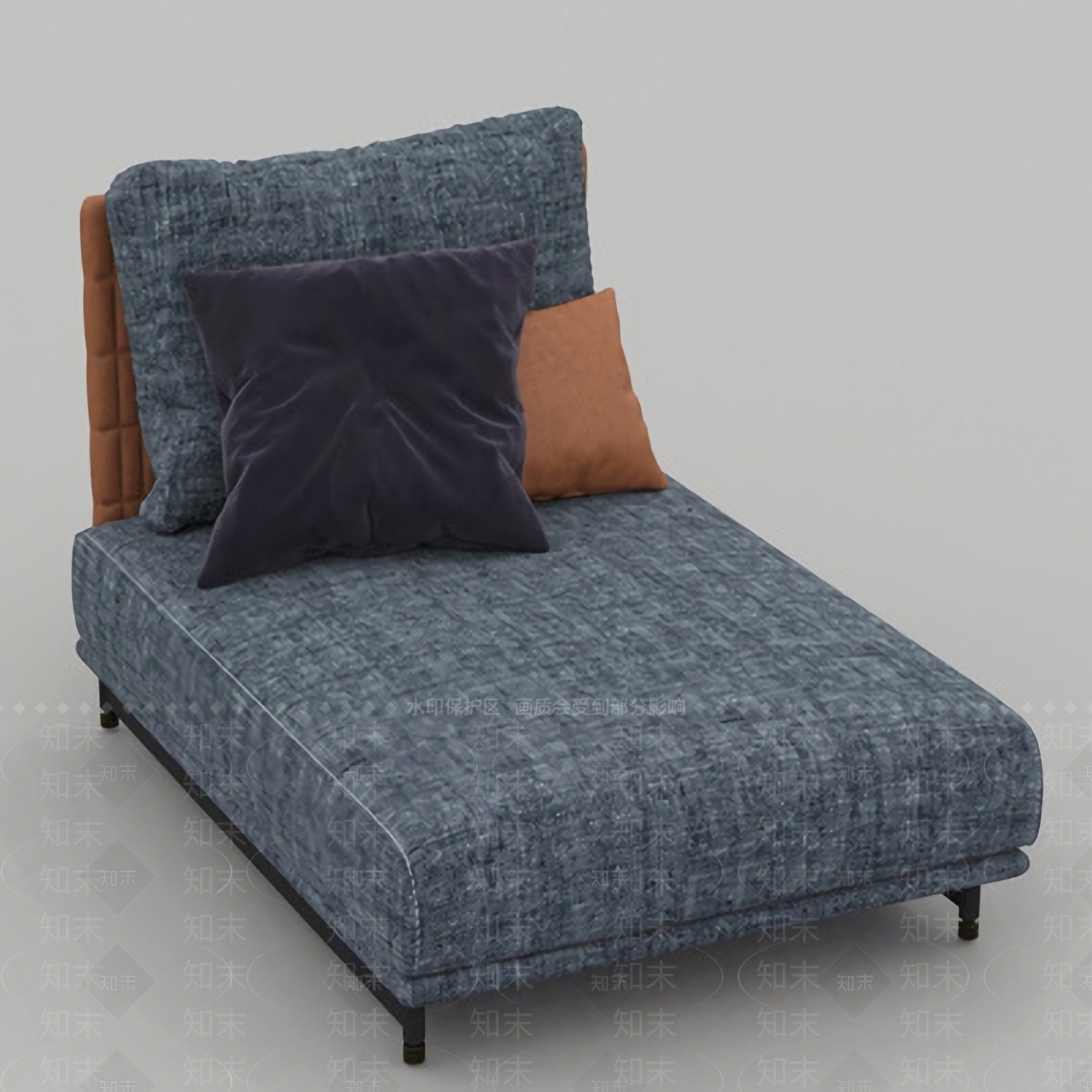 现代躺椅免费3D模型下载【ID:1123744447】