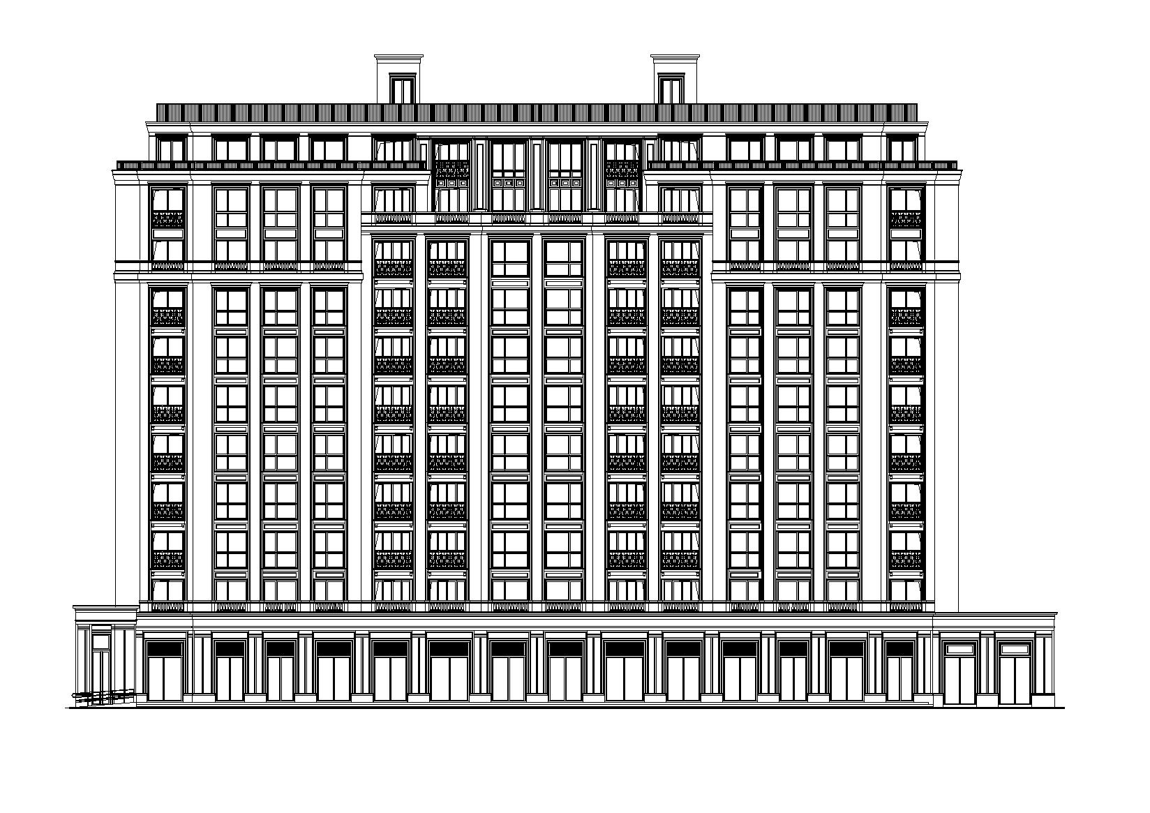 [广东]锦园华庭高层居住小区住宅楼及节点大样施工图（...施工图下载【ID:164874128】