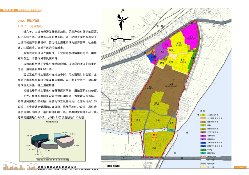 上虞曹娥东区城市规划设计方案文本cad施工图下载【ID:166077143】