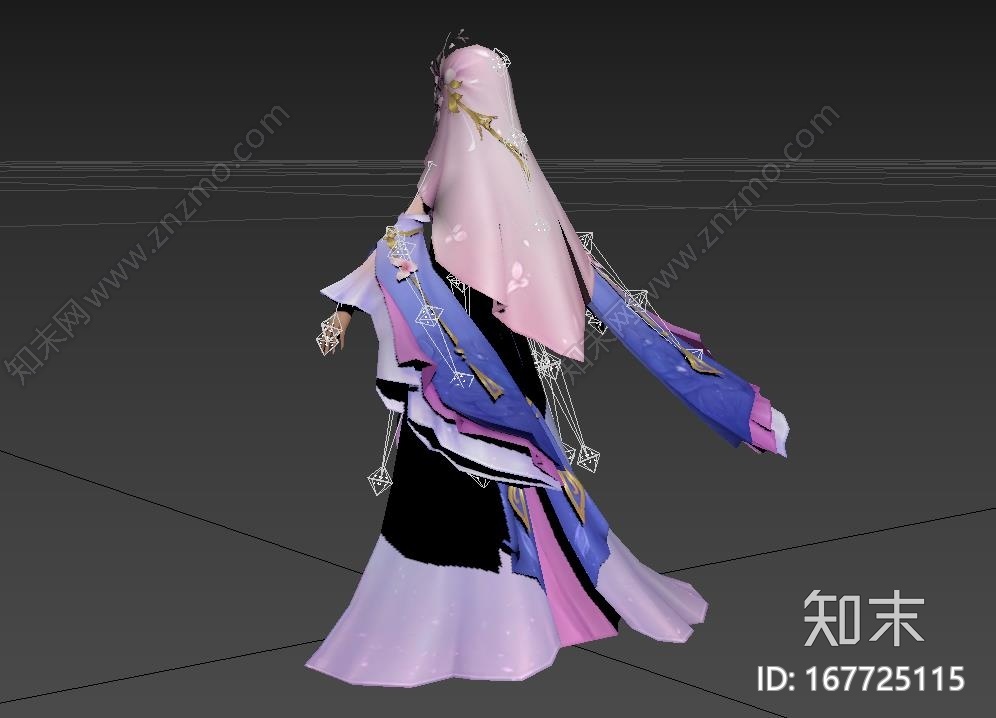 可爱古代美女CG模型下载【ID:167725115】