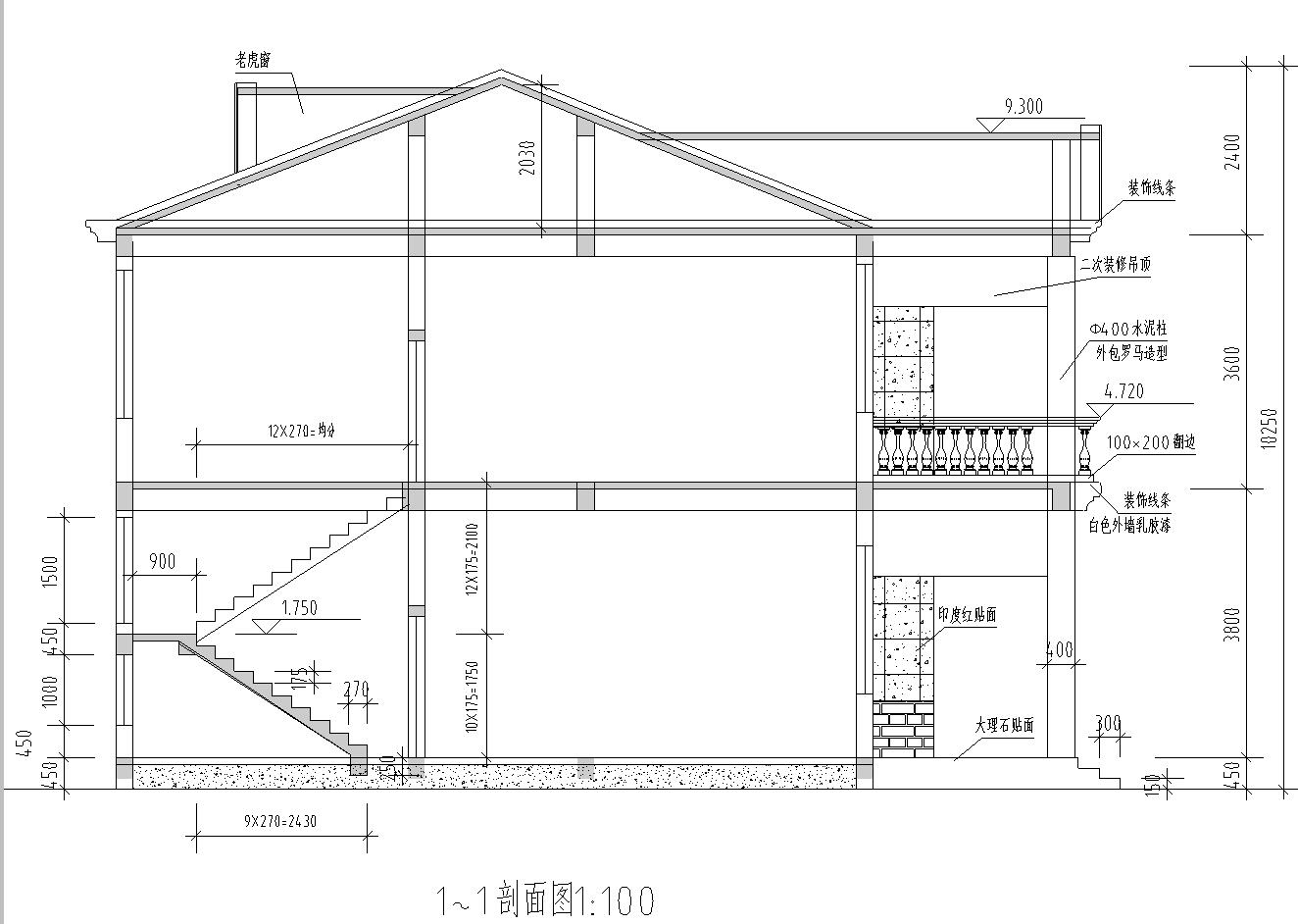 二层独栋别墅钢混结构设计文本（包含效果图+CAD）施工图下载【ID:167250119】