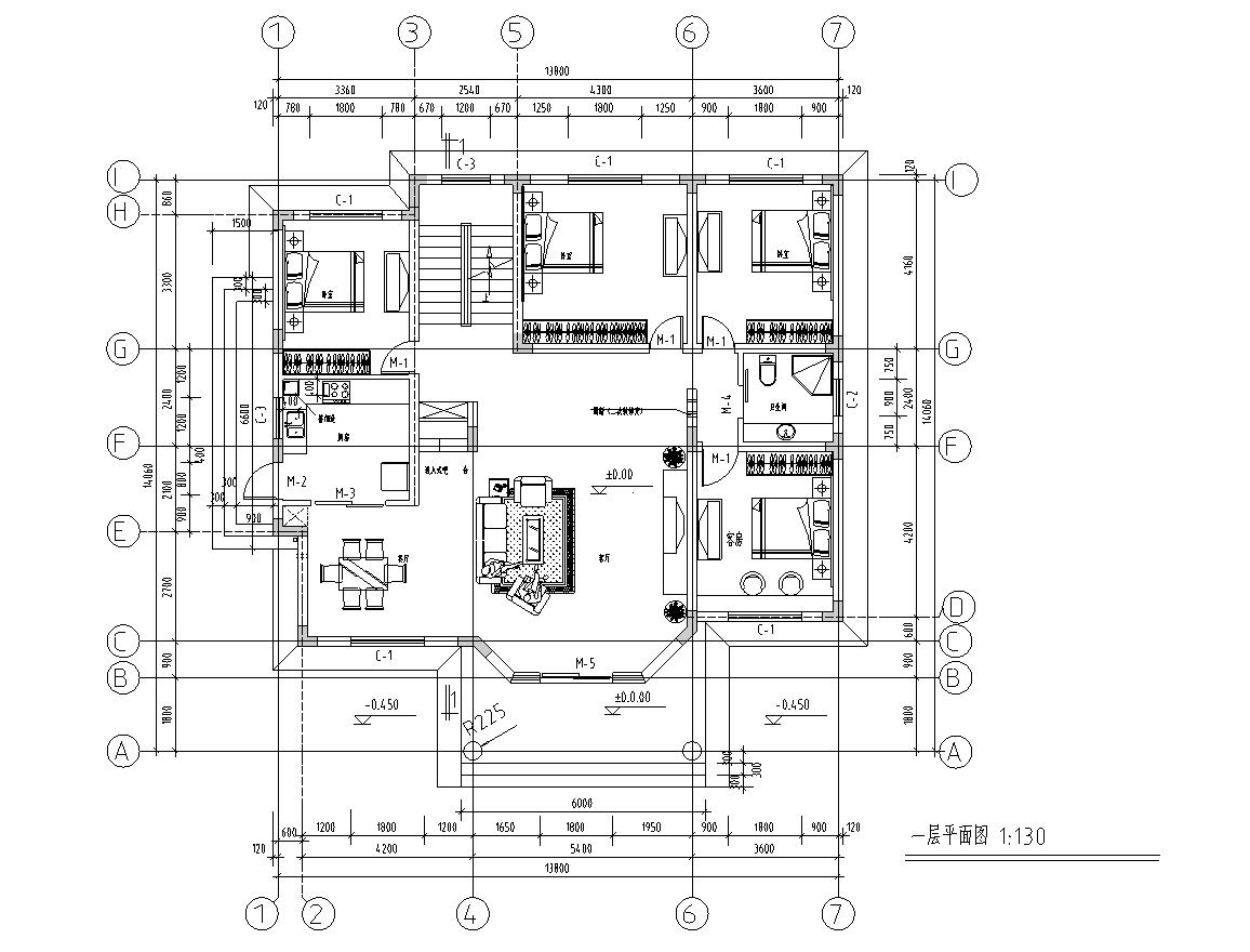 二层独栋别墅钢混结构设计文本（包含效果图+CAD）施工图下载【ID:167250119】