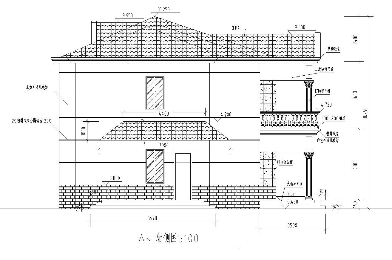 二层独栋别墅钢混结构设计文本（包含效果图+CAD）施工图下载【ID:167250119】