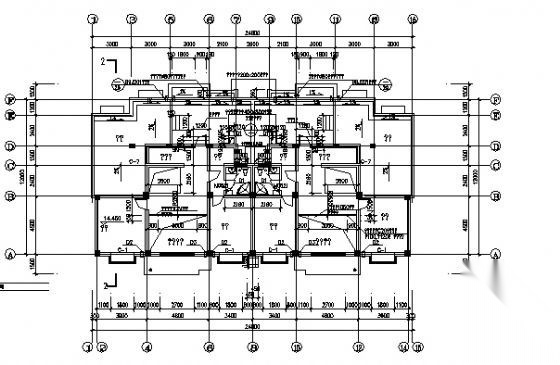 某六层住宅楼群建筑施工图cad施工图下载【ID:149788167】