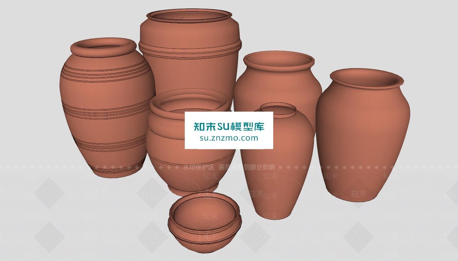 陶罐SU模型下载【ID:160655110】