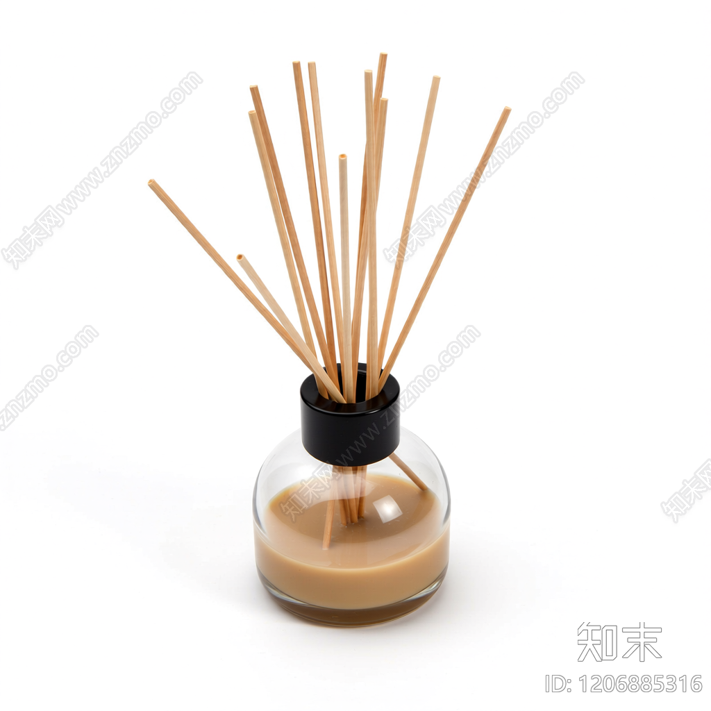 香薰瓶装饰组件3D模型下载【ID:1206885316】