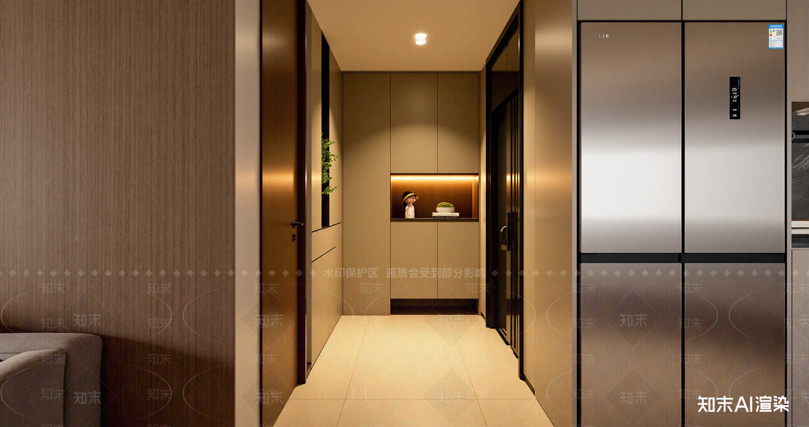 现代玄关3D模型下载【ID:1221707783】