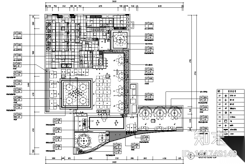 新中式风格经典客家餐厅菜馆空间装修设计施工图施工图下载【ID:161749149】