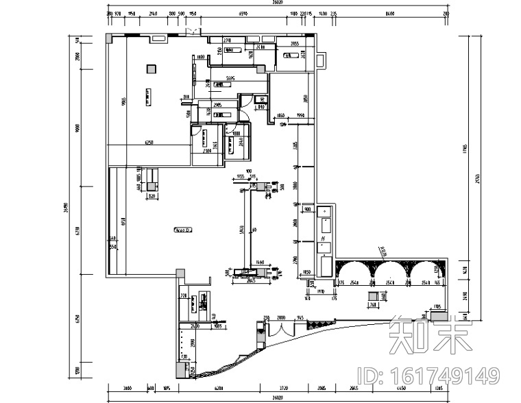 新中式风格经典客家餐厅菜馆空间装修设计施工图施工图下载【ID:161749149】