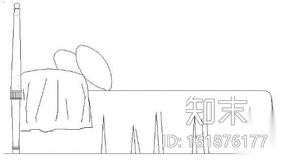 床侧面图块cad施工图下载【ID:161876177】