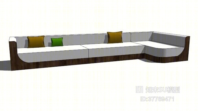 多人沙发SU模型下载【ID:37769471】