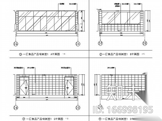 [江苏]省级产品质量检验事业单位现代检验楼装修施工图（...cad施工图下载【ID:166998195】