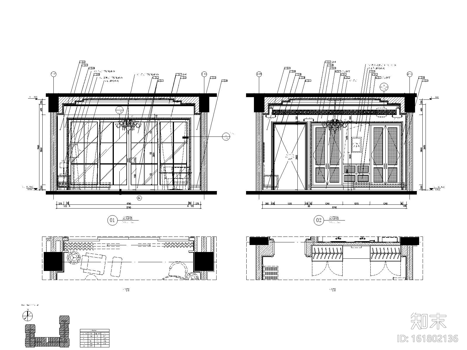 厦门豪华海景酒店样板间施工图_附PDF文件cad施工图下载【ID:161802136】
