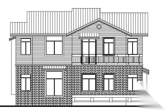 村镇住宅方案设计cad施工图下载【ID:166073167】