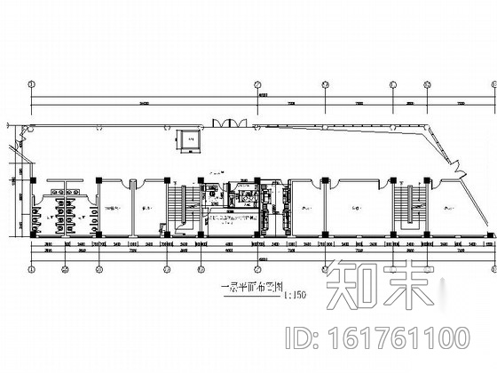 [重庆]开发公司现代风格办公楼室内装修设计改造施工图cad施工图下载【ID:161761100】