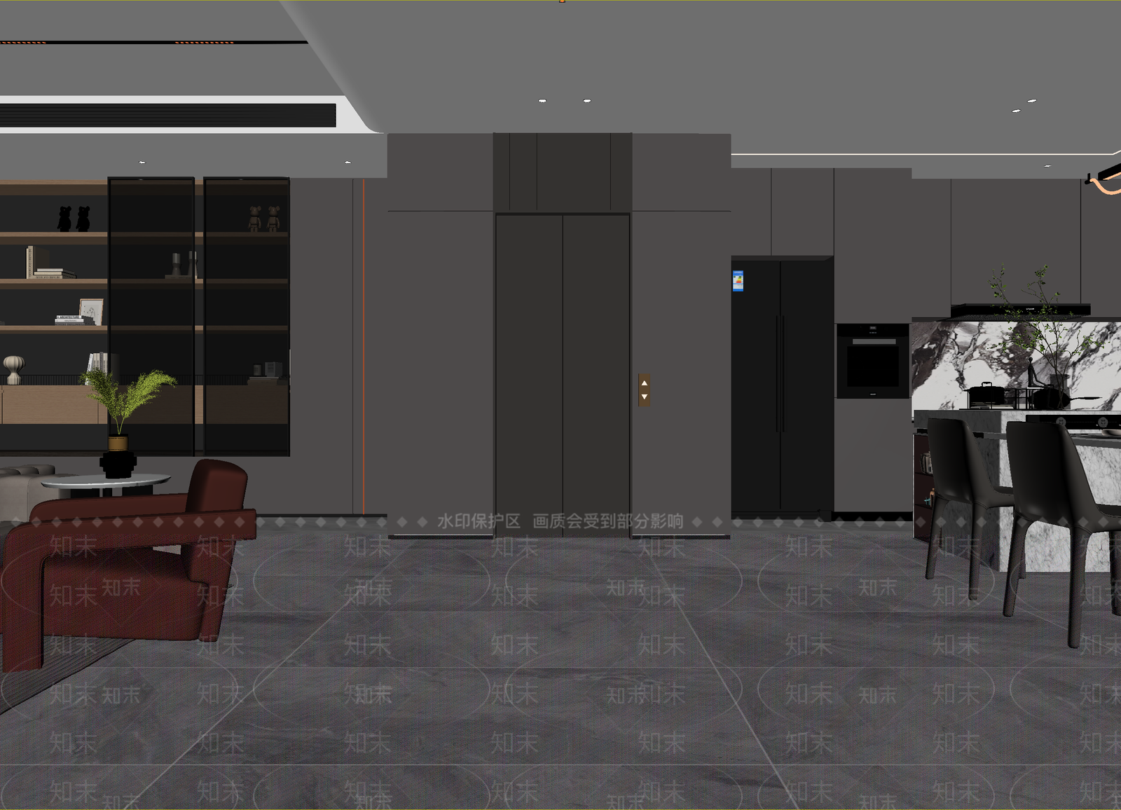 意式客餐厅3D模型下载【ID:1214787800】