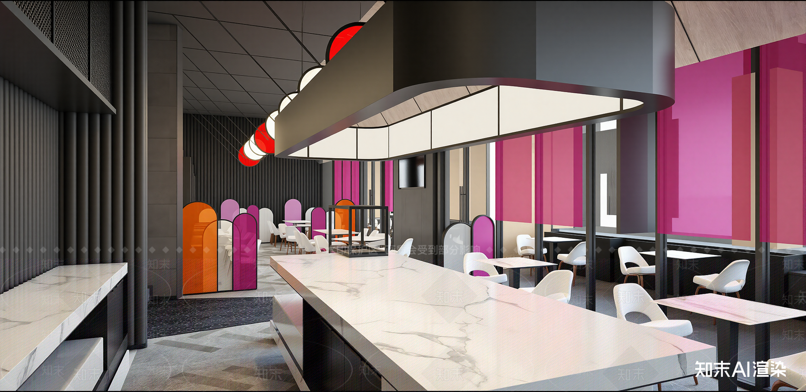 工业酒店餐厅SU模型下载【ID:1216000513】