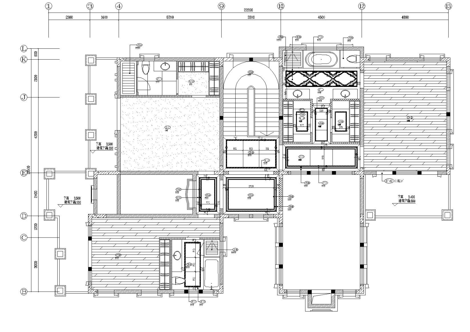 [重庆]​红鼎别墅样板房C1C3施工图+效果图cad施工图下载【ID:160386148】