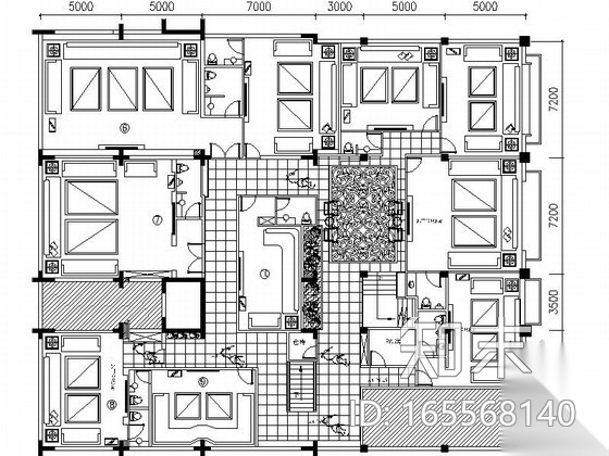 某KTV包间设计装修图cad施工图下载【ID:165568140】