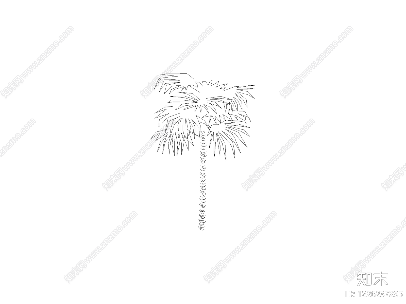 现代乔木种植CAD图纸