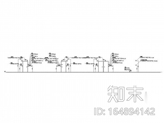 建筑电气施工常用节点详图汇总（桥架、线管、机电设备）cad施工图下载【ID:164894142】