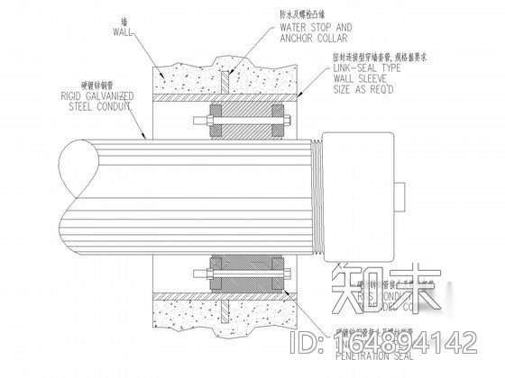 建筑电气施工常用节点详图汇总（桥架、线管、机电设备）cad施工图下载【ID:164894142】