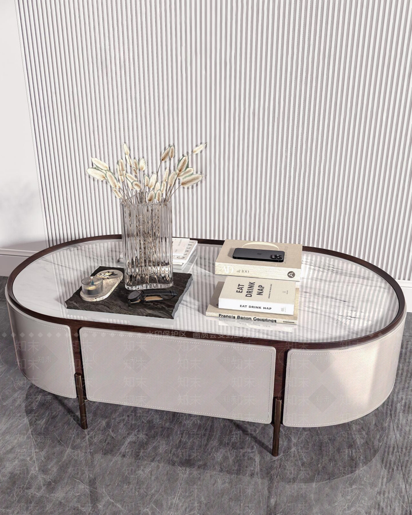 现代茶几3D模型下载【ID:1125858847】_知末3d模型网