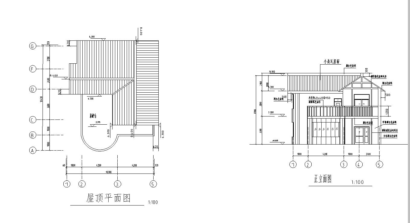 二层现代简约风格建筑别墅设计文本（包含效果图+）cad施工图下载【ID:168120177】