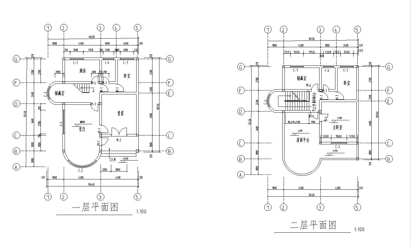 二层现代简约风格建筑别墅设计文本（包含效果图+）cad施工图下载【ID:150023157】