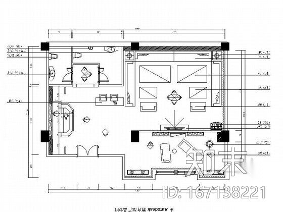 [北京]奢华欧式KTV包厢室内设计施工图cad施工图下载【ID:167138221】