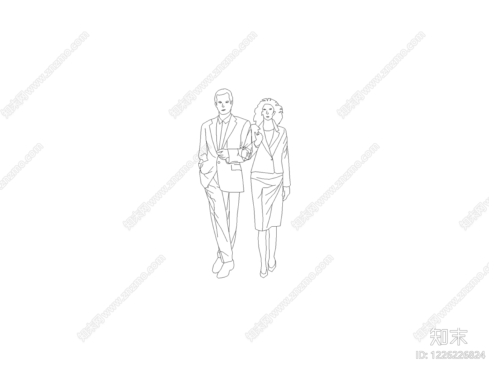 人物CAD图纸