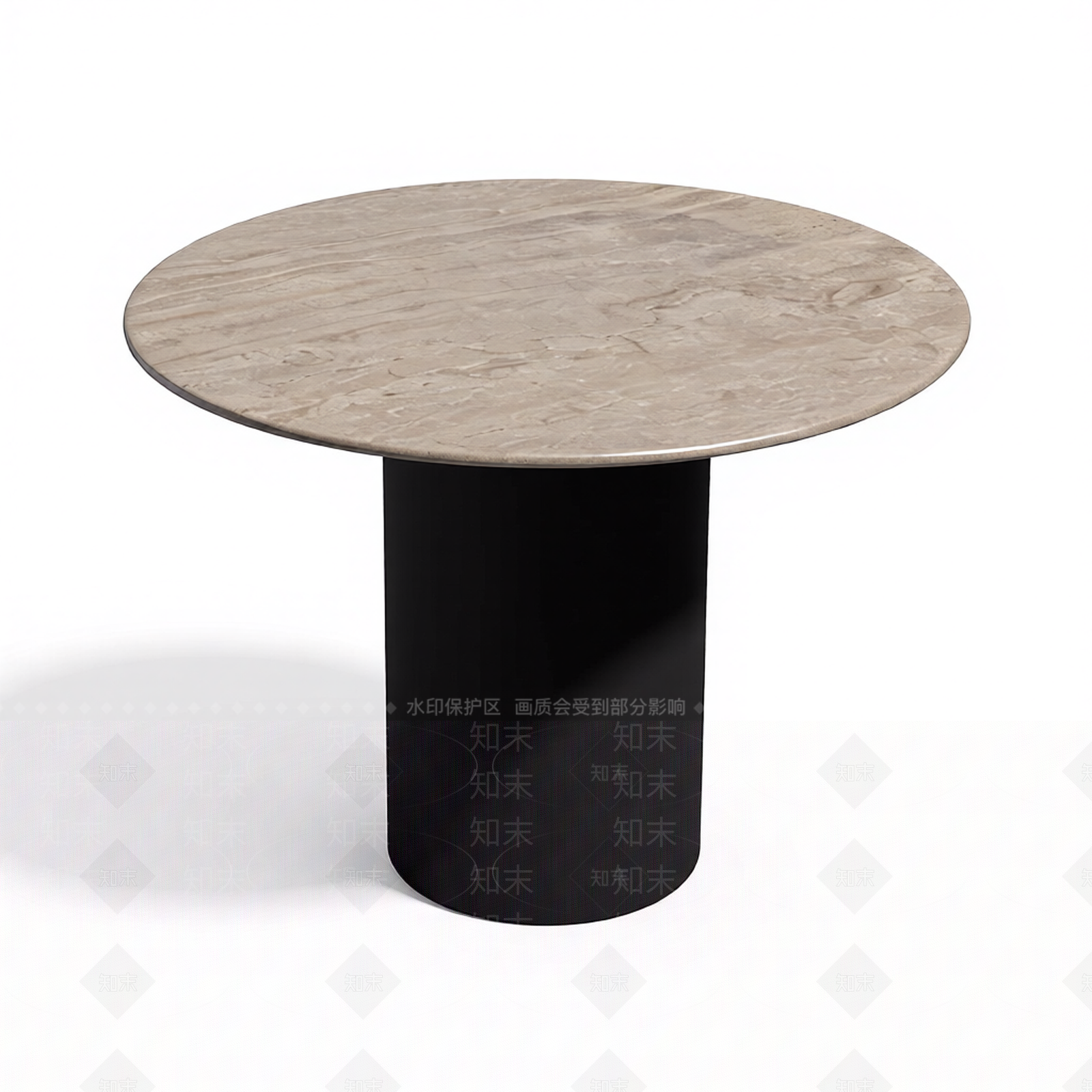 圆形大理石小桌3D模型下载【ID:1206199819】