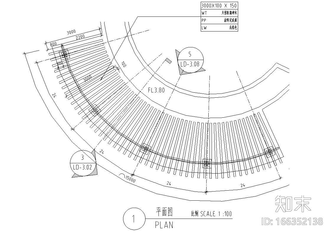 园林景观节点详图-木结构廊架详图设计cad施工图下载【ID:166352138】