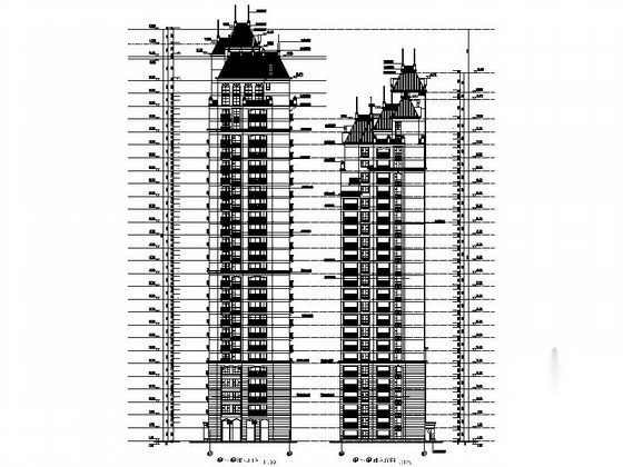 [安徽]某欧式小区规划及单体住宅楼施工图（知名设计院）施工图下载【ID:166326132】