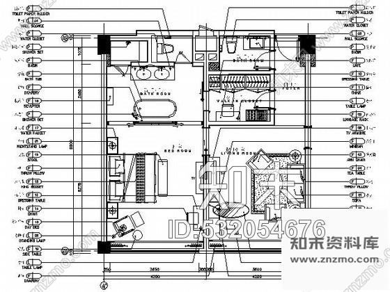 施工图厦门某假日大酒店26号客房施工图cad施工图下载【ID:532054676】