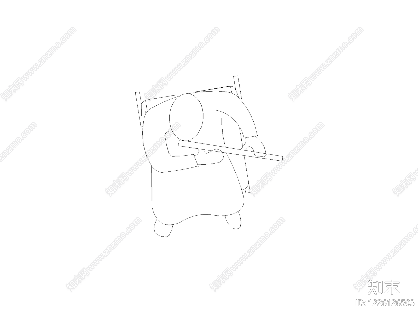 人物cad施工图下载【ID:1226126503】