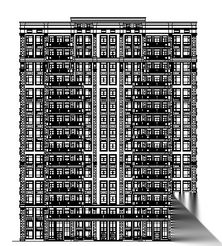 上海某区十五层住宅楼建筑施工图施工图下载【ID:149845124】