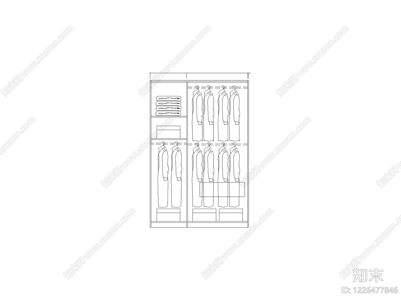 柜子cad施工图下载【ID:1226477846】