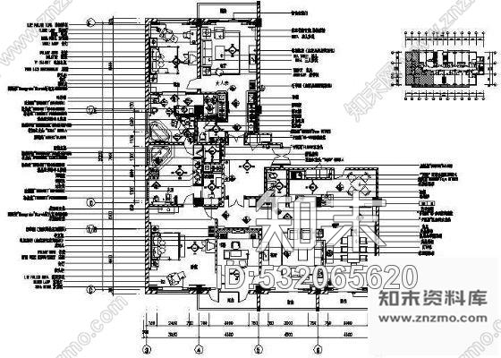 施工图某五星总统套房装修图cad施工图下载【ID:532065620】