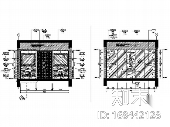 [南京]高档四星级酒店标准房室内装修施工图cad施工图下载【ID:168442128】