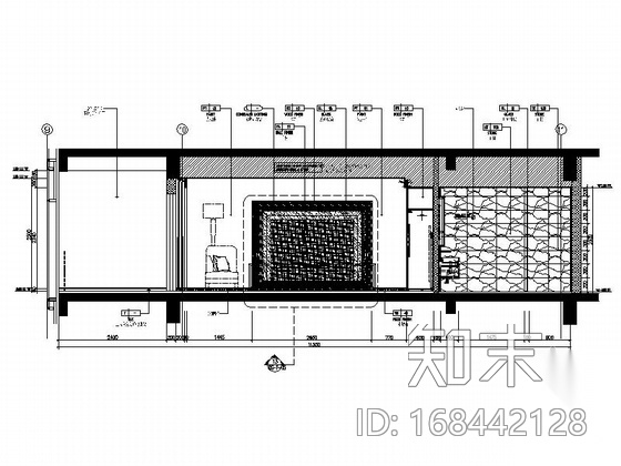 [南京]高档四星级酒店标准房室内装修施工图cad施工图下载【ID:168442128】