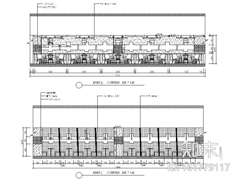 传统高档中餐厅施工图cad施工图下载【ID:161779117】