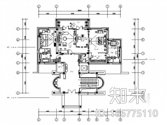 [广东]综合商业广场五星级豪华商务会议型酒店CAD装修施...cad施工图下载【ID:166775110】