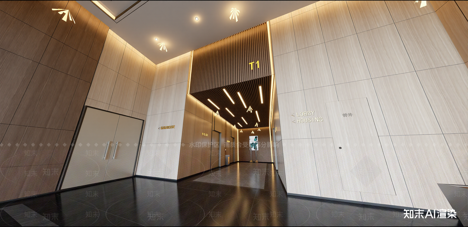 现代酒店大堂SU模型下载【ID:1216011855】