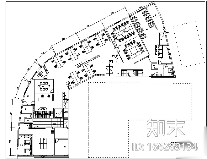 [浙江]现代风格奥迪办公室空间设计施工图（附效果图）施工图下载【ID:166289134】