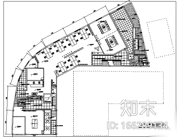 [浙江]现代风格奥迪办公室空间设计施工图（附效果图）施工图下载【ID:166289134】